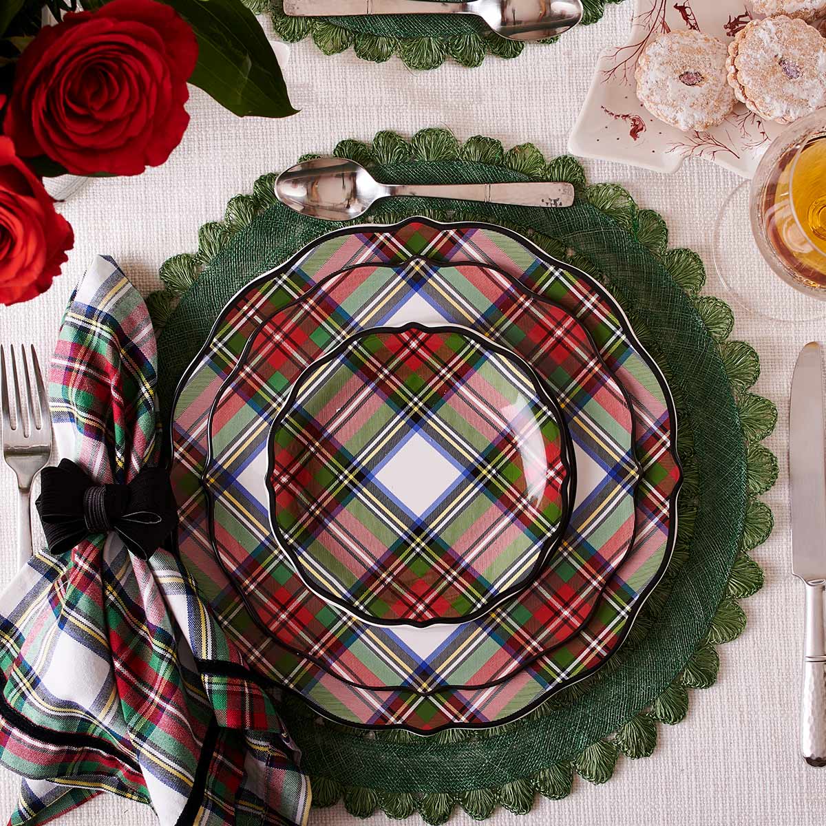 Stewart Tartan Dinner Plate