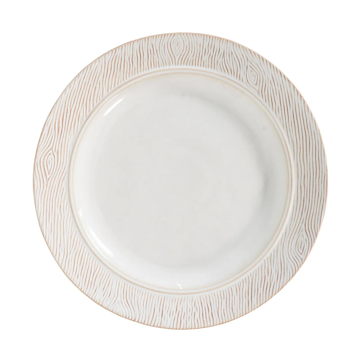 Blenheim Oak Dinner Plate - Whitewash
